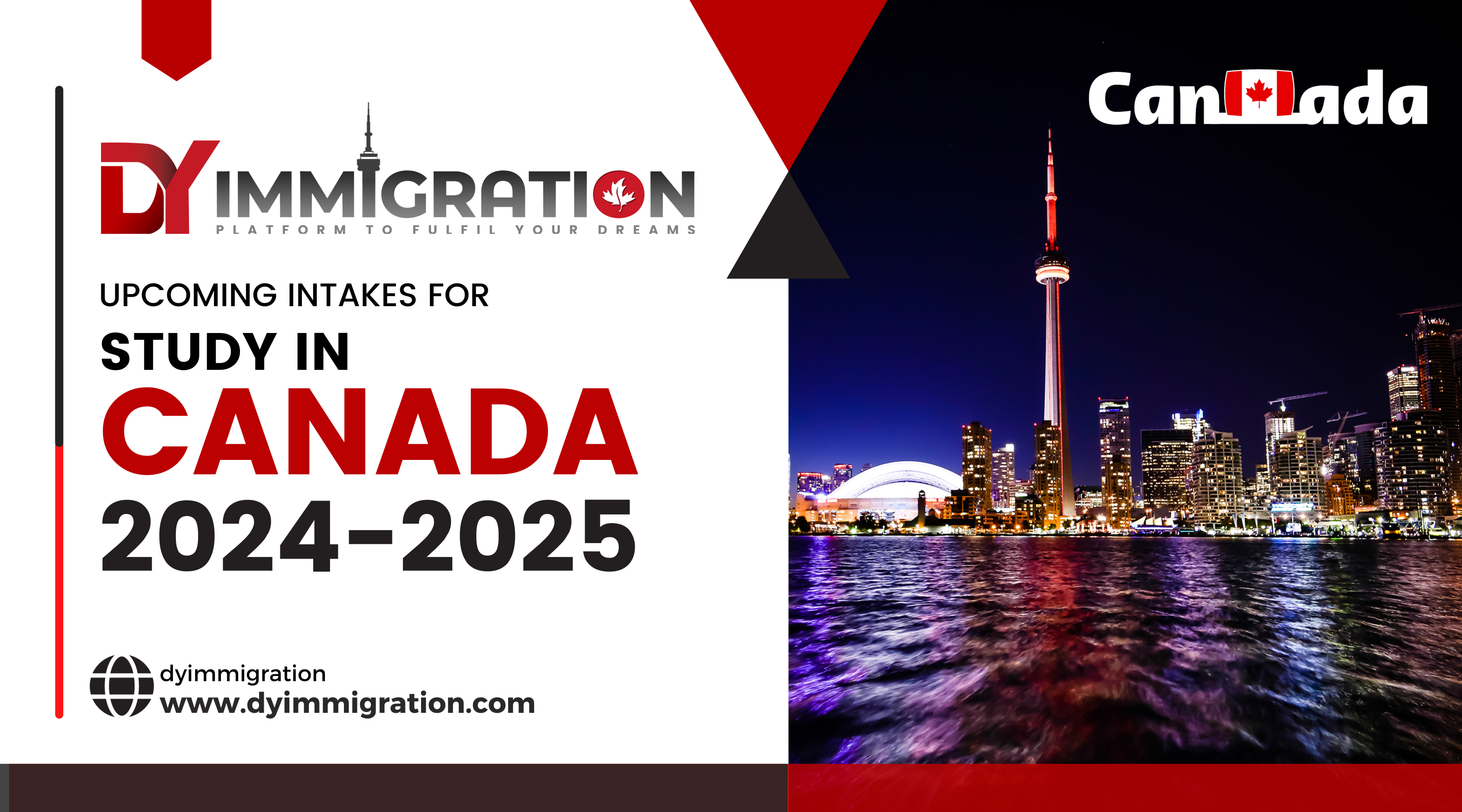 Upcoming Intakes for study in Canada