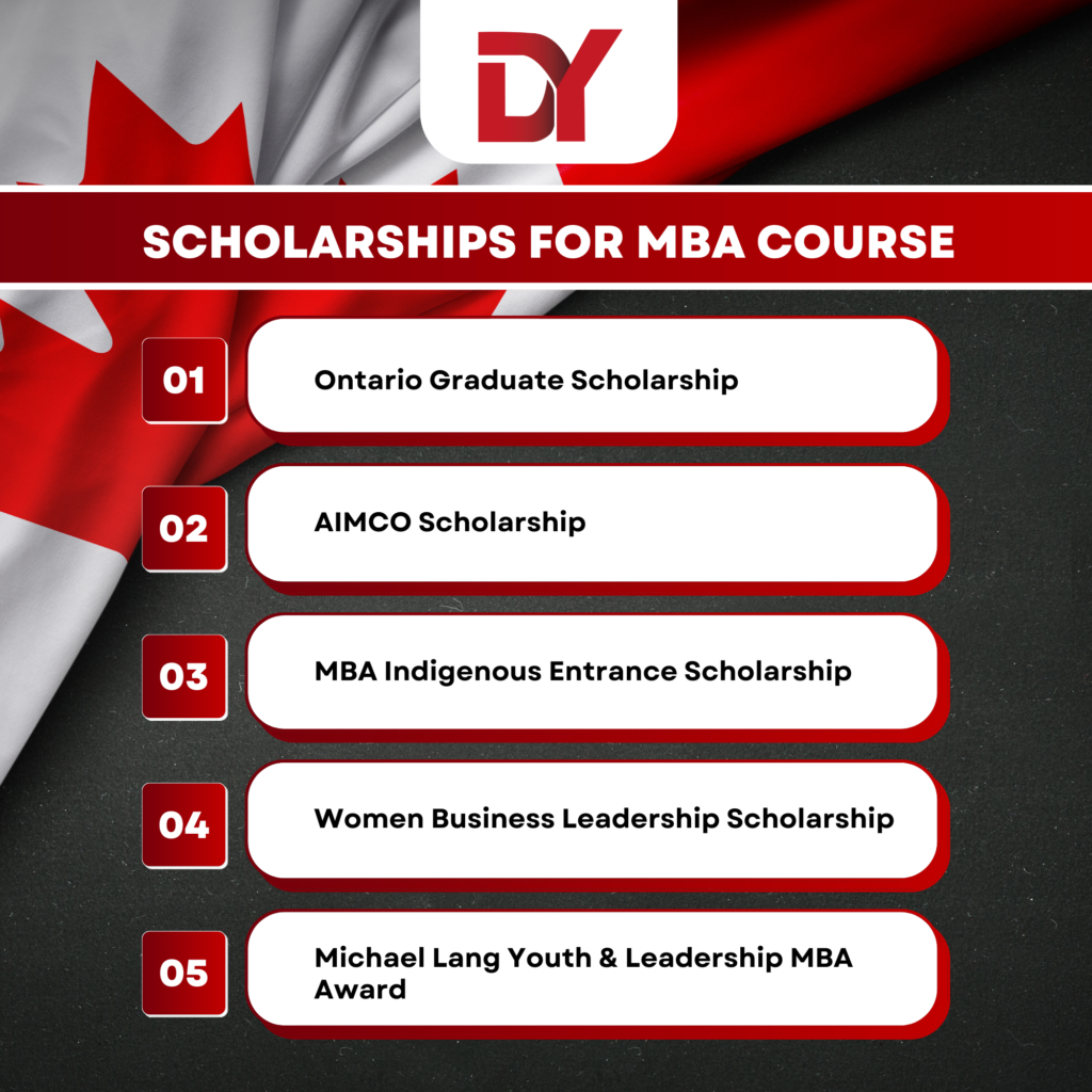 Scholarships for MBA courses in Canada